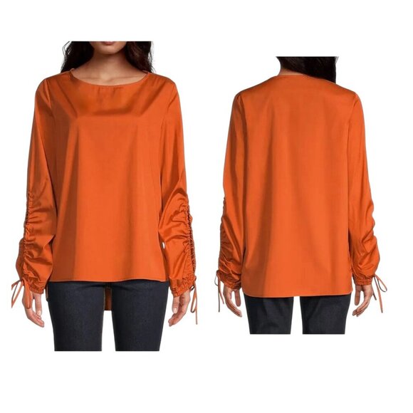 Harshman Catarina Tunic Burnt Orange 2X NWT $193 - Picture 1 of 8